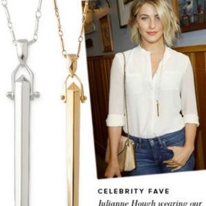 Stella & Dot Rebel Pendant Necklace silver